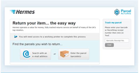 hermes track return|my Hermes parcel return tracking.